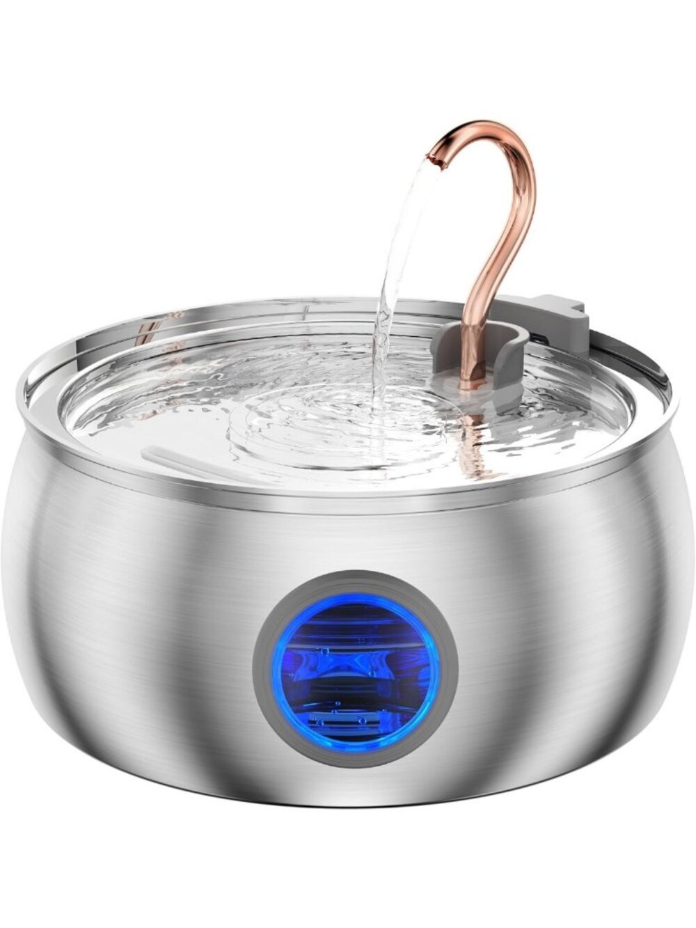 Stainless Steel Cat Water Fountain 135oz - Pet Drinking Fountain for Cats